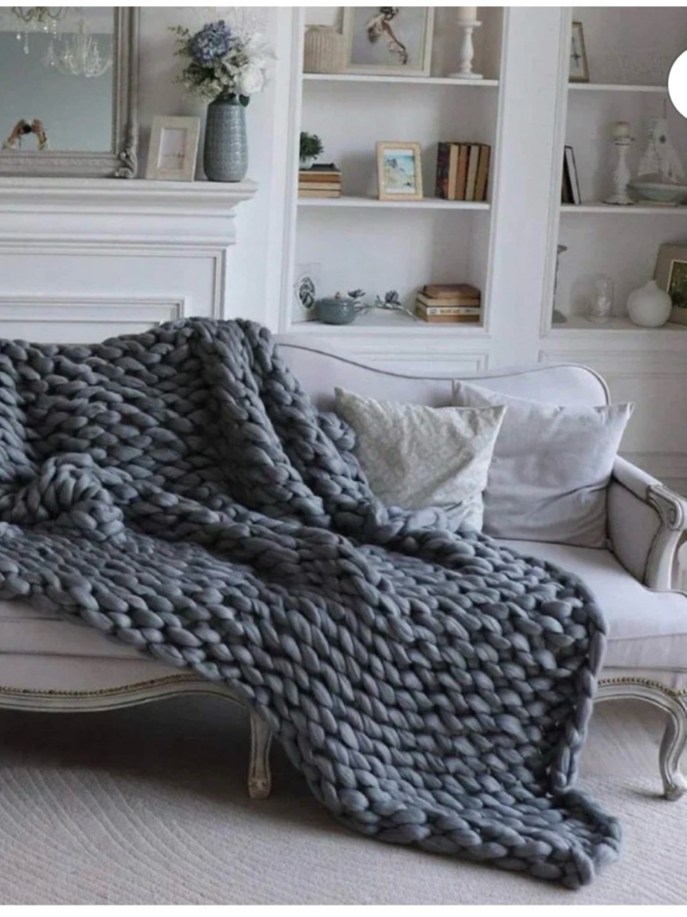 UGG Knit Throw Pewter Grey Big